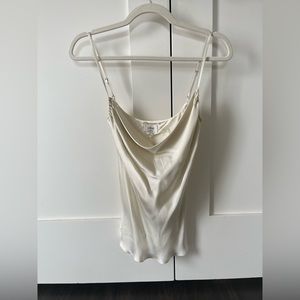 wilfred cowl neck satin top